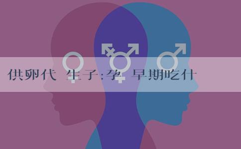供卵代懷生子:孕婦早期吃什麼好對胎兒好一點？孕婦早期飲食要注意什麼？